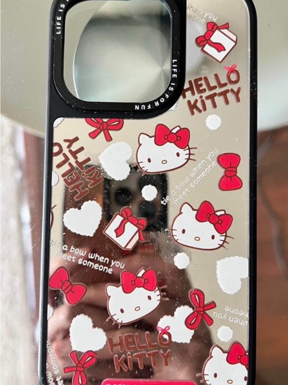 Miniso Hello Kitty Mirror Phone Case iPhone 15 Pro, New